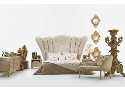 Chesterfield Grand bandeau de lit rembourré, lit d'hôtel, couleur blanche classique