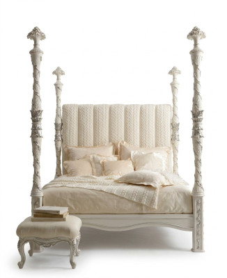 Conception de rembourrage de lit Lits doubles de luxe en bois dans la chambre Cadre de lit moderne nouveau