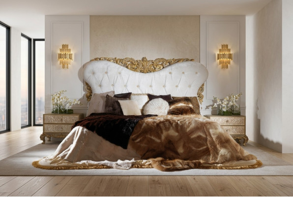 Chesterfield lit tête de lit lits rembourrage hôtel meubles ameublement italien