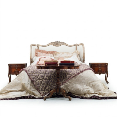 Lit double Chesterfield classique lit lit mobilier de luxe italien ameublement