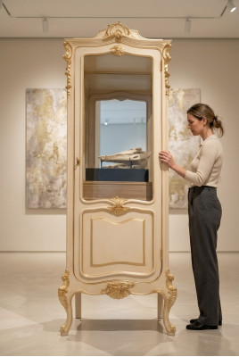 Meubles vitrines en bois massif Armoire en verre Buffet en bois massif Vitrine de salle de séjour