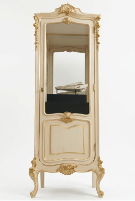 Meubles vitrines en bois massif Armoire en verre Buffet en bois massif Vitrine de salle de séjour