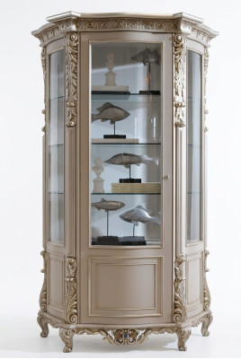 Meubles Vitrines en bois massif Armoire vitrée Buffet En bois massif Vitrine Salon