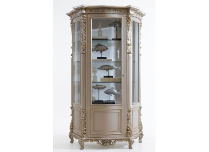 Meubles Vitrines en bois massif Armoire vitrée Buffet En bois massif Vitrine Salon
