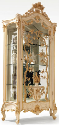 Meubles Vitrines en bois massif Armoire en verre Buffet en bois massif Vitrine Salon