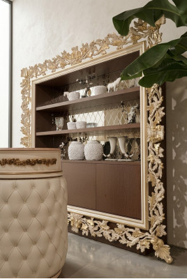 Vitrine Armoire Étagère Salon Bibliothèque Bois Armoire de bureau Armoires Italie