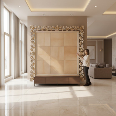 Étagère de livre Vitrine Armoire Étagère Panneau mural Bois Armoire de bureau Armoires Italie