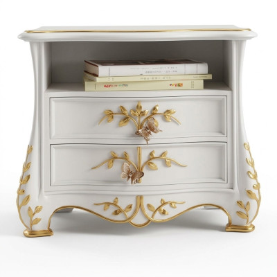 Table de chevet classique en bois massif Tables italiennes Meubles Ameublement Table nouveau