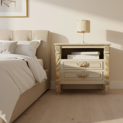 Tables de chevet Groupes Lits Meubles en bois Chambre à coucher Meubles italiens neufs