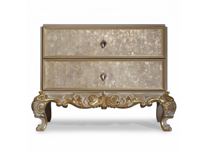 Tables de chevet, lits groupés, meubles en bois, des matériaux appropriés pour le salon, classique