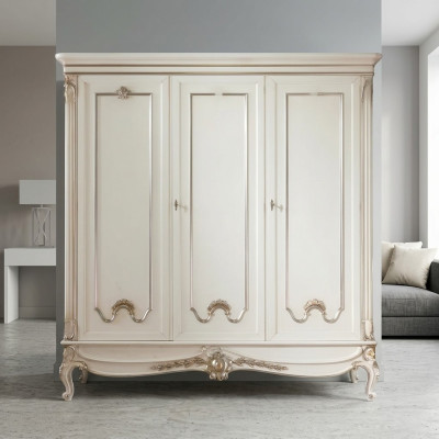 Placard Placard Étagère Rangement Portemanteau Moderne Miroir Bois Design