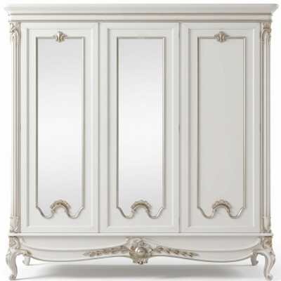Placard Placard Étagère Rangement Portemanteau Moderne Miroir Bois Design