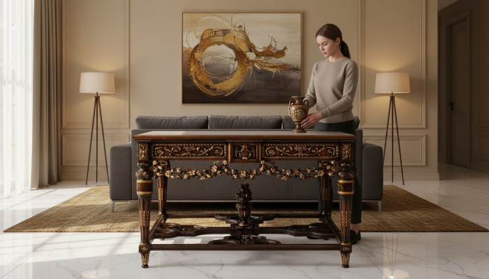 Bureau de conception Table de luxe Mobilier de bureau Style italien Tables