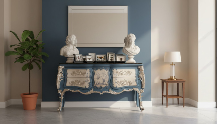 Commode Bahut Bois Armoire Buffet Design italien Mobilier de luxe Bois massif