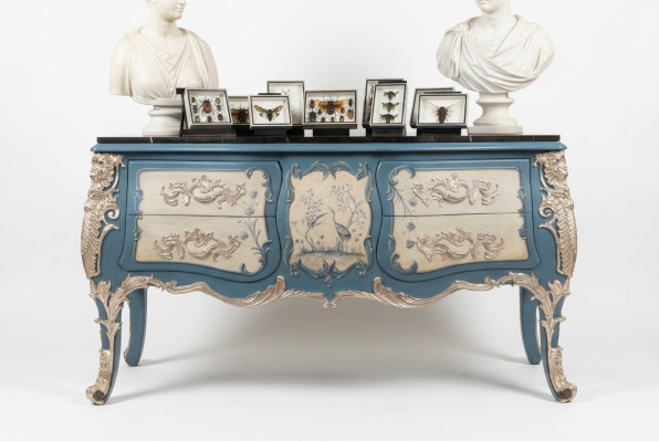 Commode Bahut Bois Armoire Buffet Design italien Mobilier de luxe Bois massif