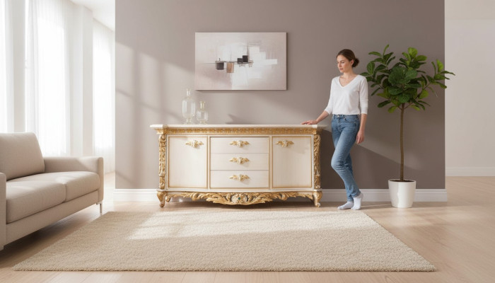 Meuble télé TV télévision Commode Buffet Meuble bas Armoire Étagère Salon Luxe