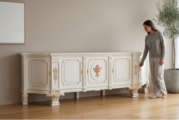 Commode en bois Armoire Chambre à coucher Mobilier Unités murales TV Design Buffet Italie