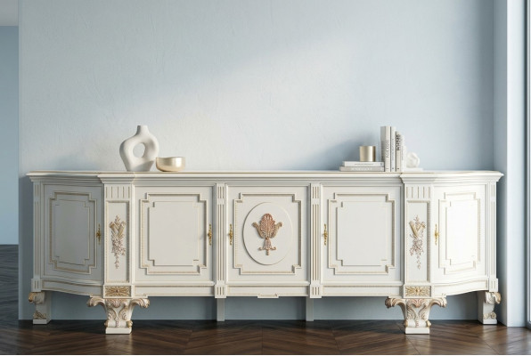Commode en bois Armoire Chambre à coucher Mobilier Unités murales TV Design Buffet Italie