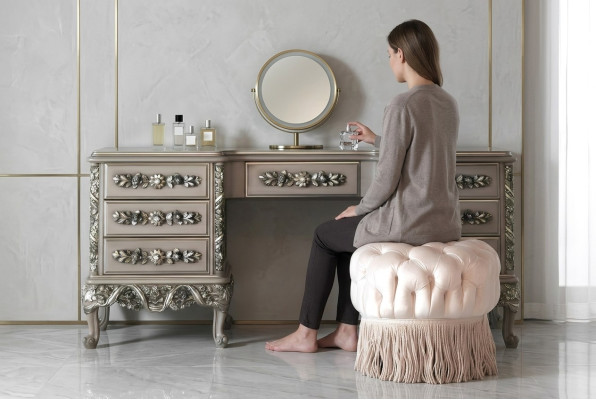 Table console Tables consoles Meubles Consoles Commode Bahut Bois Couleur Argent