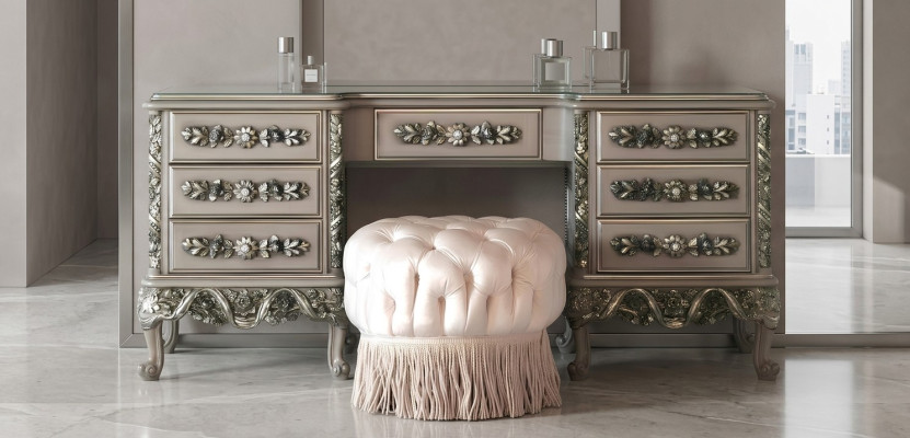 Table console Tables consoles Meubles Consoles Commode Bahut Bois Couleur Argent