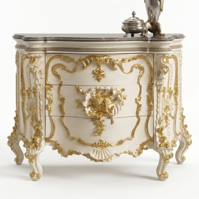 Commode Salon Commodes Tiroirs Bois Buffet Armoire Armoires Massif