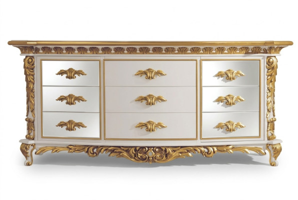Commode Salon Commodes Tiroirs Bois Buffet Armoire Armoires Solide