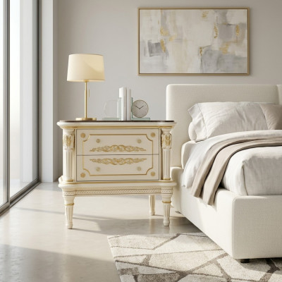 Table de chevet Design Table Meubles Tables de chevet Bois Chambre Table d'appoint nouveau