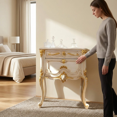 Table de chevet Bahut Design Mobilier Meuble TV Commodes Meubles italiens neufs.
