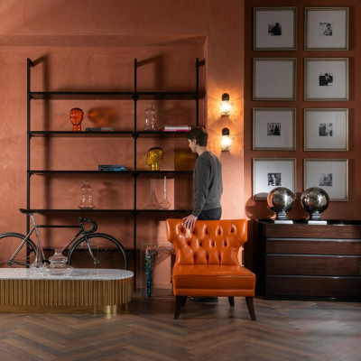 Fauteuil Chesterfield en cuir fauteuil Luxe Canapé Mobilier de bureau chaises nouvel rembourrage