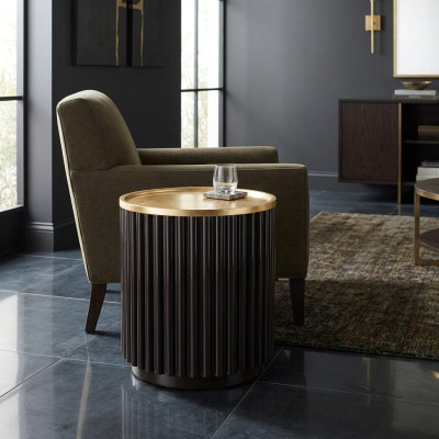 Table basse Table d'appoint Table Canapé Tables en acier inoxydable Rond Mobilier italien neuf