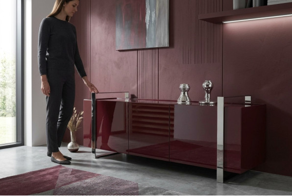 Luxueuse commode Design Meubles Buffet Boiserie italienne Laque nouvelle
