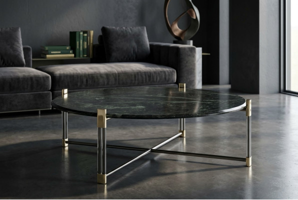 Table ronde Table basse en marbre Table d'appoint Tables en pierre Meubles italiens neufs