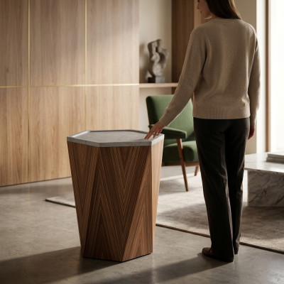 Table basse Salon Design Tables Mobilier Table Luxe Table d'appoint Bois Marbre