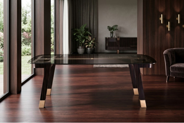 Table à manger Salle à manger Moderne Salon Cuisine Tables Design Table Métallique Mobilier nouveau