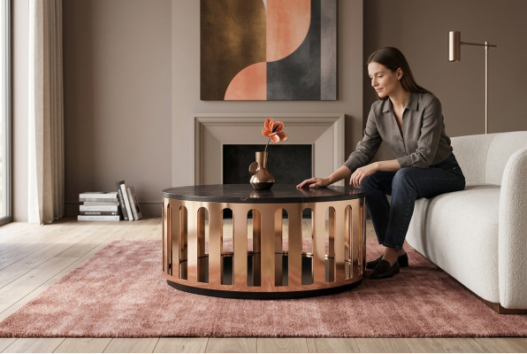 Table basse de luxe Tables Meubles en bois Mobilier moderne Table d'appoint nouvelle