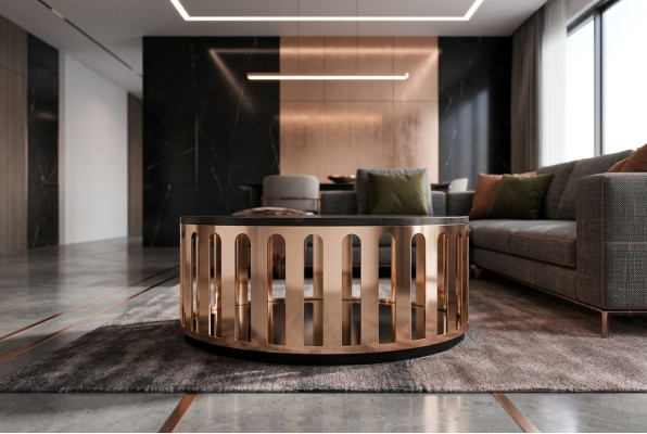 Table basse de luxe Tables Meubles en bois Mobilier moderne Table d'appoint nouvelle