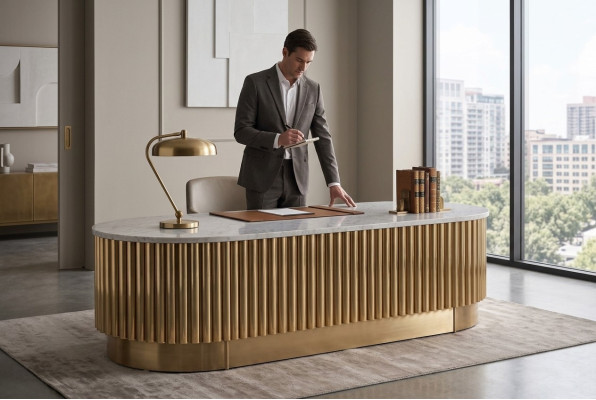 Table basse design Table de salon Tables Mobilier de luxe Table de chevet Marbre Métal