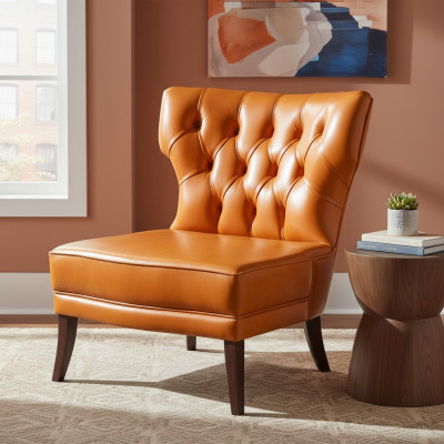 Fauteuil Chesterfield en cuir sièges rembourrés Canapé de meubles de luxe Chaises de bureau nouvel