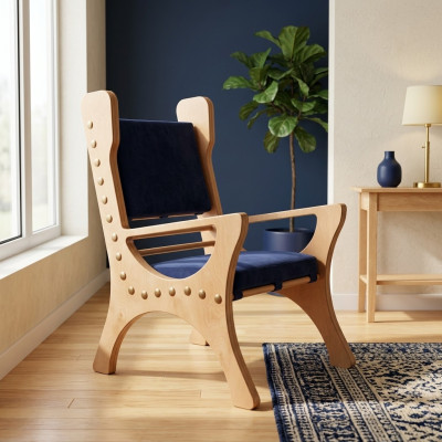 Chaise de salle à manger 1 place Fauteuil Fauteuil en bois Classe de luxe Design de meubles baroques rococo neufs