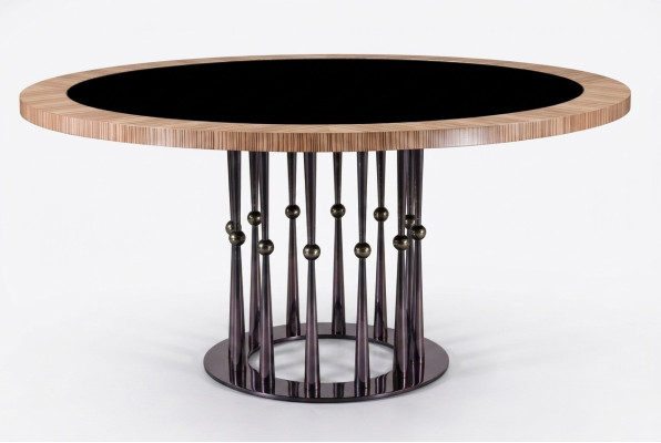 Table à manger Tables rondes Baroque Rococo Meubles Italien Table ronde Classique