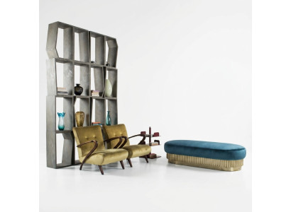 Fauteuil Salon Canapé Sofa Siège unique Tapisserie Meubles italiens Velours Design