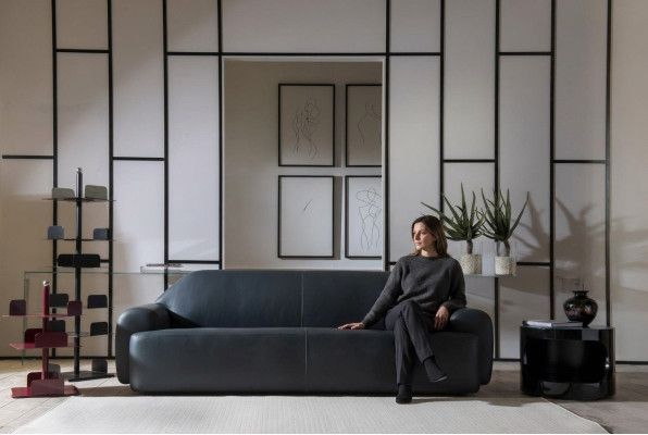 Canapé Salon Mobilier Trois Places Canapés Cuir Italien Luxe Tapisserie