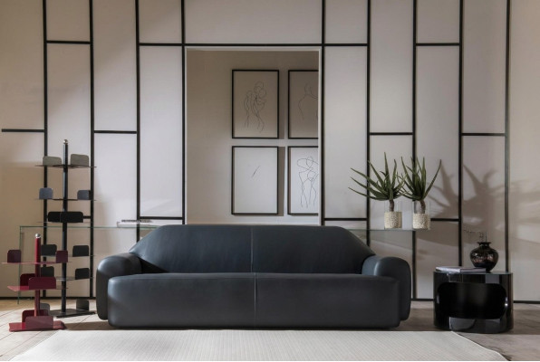 Canapé Salon Mobilier Trois Places Canapés Cuir Italien Luxe Tapisserie