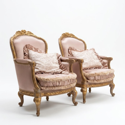 Fauteuil Inclinable Fauteuil de Lecture Fauteuil à oreilles Canapé de Luxe Tapisserie Meubles Italiens