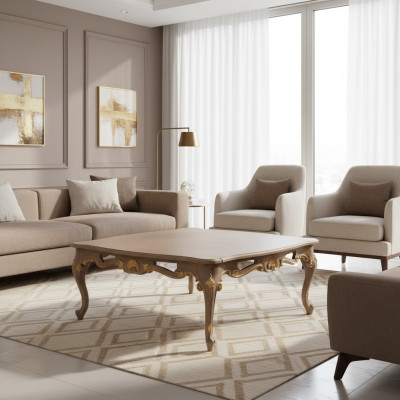 Table basse Salon Design Table Italienne Bois Salle à manger Mobilier Tables neuves