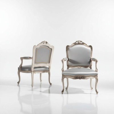 Conception de chaise Bois massif Accoudoirs Fauteuil de luxe Salle à manger Salon Mobilier de bureau