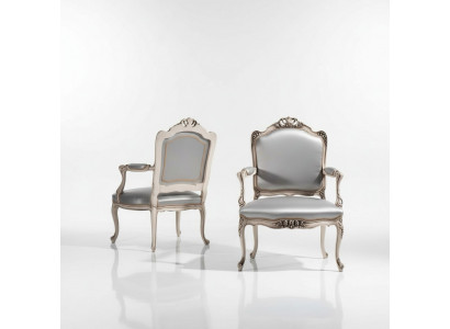 Conception de chaise Bois massif Accoudoirs Fauteuil de luxe Salle à manger Salon Mobilier de bureau
