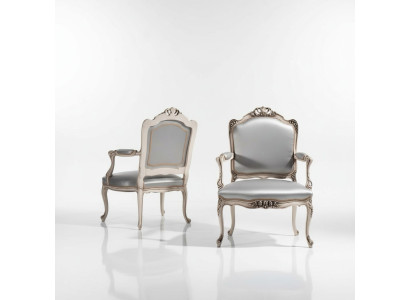 Conception de chaise Bois massif Accoudoirs Fauteuil de luxe Salle à manger Salon Mobilier de bureau