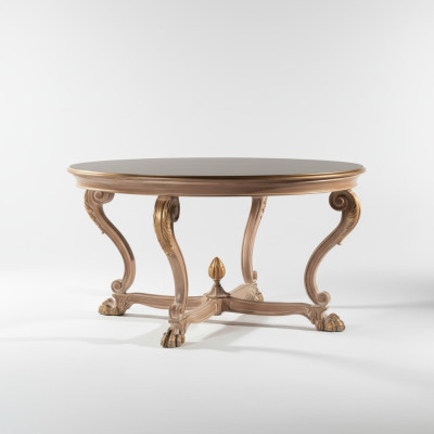 Table à manger Salle à manger moderne Salon Cuisine Tables Design Table Ronde Baroque