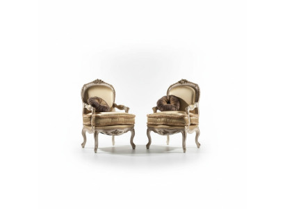 Fauteuil Bibliothèque Fauteuil de lecture Fauteuil à oreilles Canapé Tapisserie Meubles italiens de luxe